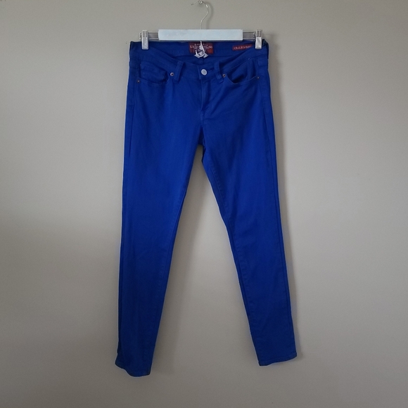 Lucky Brand Charlie Skinny Electric Blue Jeans - Picture 4 of 15
